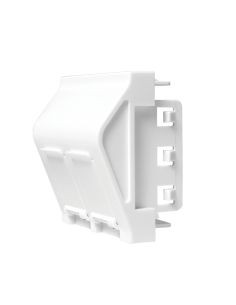 Placa de 45x45 mm 2 Conector 45º para NF0002 Blanco Logilink 2