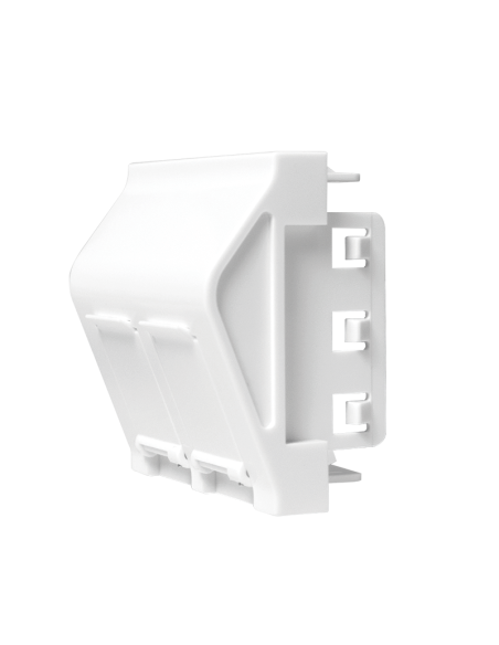 Placa de 45x45 mm 2 Conector 45º para NF0002 Blanco Logilink