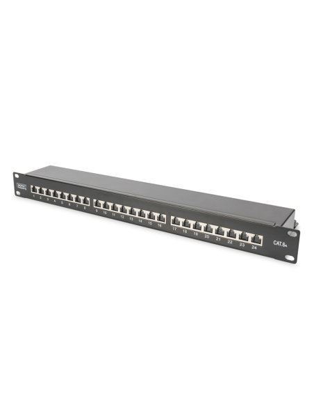 
DN-91624S-EA-B Panel 19" 24 Puertos FTP Cat 6A Negro 1U Digitus