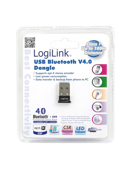 
BT0037 LOGILINK Mini Adaptador USB 3.0 Bluetooth V4.0 Logilink