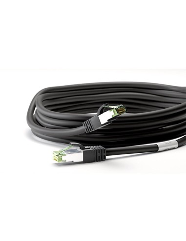 
66729 GOOBAY CAT 8.1 patch cable, S/FTP (PiMF), black, 25 m - LSZH halogeno