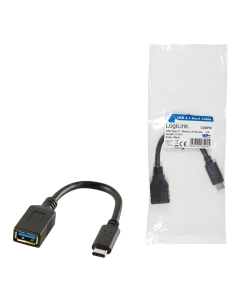 
CU0098 - Adaptador USB-C Macho a USB 3.0 A Hembra Negro 0,15m