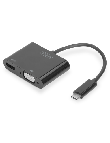 
DA-70858 DIGITUS - Adaptador USB C a HDMI y VGA 0.15 metros  Digitus