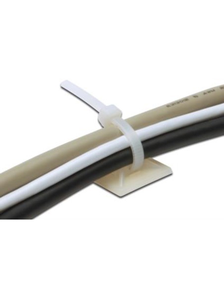 
Base Cuadrada autoadhesiva Nylon PA 66, 19mmX19mm, 100 Pcs