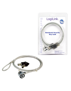 
LOGILINK  NBS003 Candado universal de 1.50 m para PC portátil con 2 llaves 
Presentacion Blister