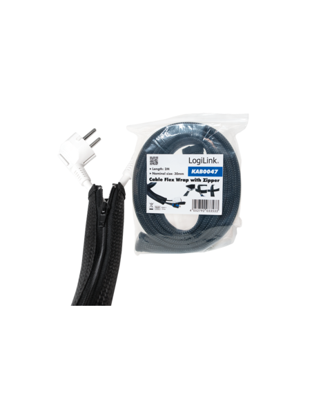 
Cable FlexWrap con cremallera Negro 2m; 50mm diametro