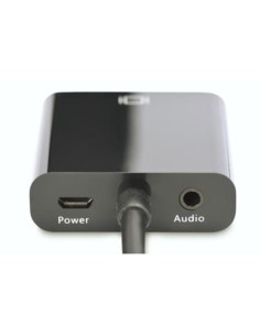 
DA-70461 Convertidor de HDMI a VGA más audio 15Cm Negro Digitus 
Con opcion de alimentacion adicional con puerto Micro - USB 2