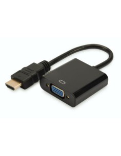 
DA-70461 Convertidor de HDMI a VGA más audio 15Cm Negro Digitus 
Con opcion de alimentacion adicional con puerto Micro - USB