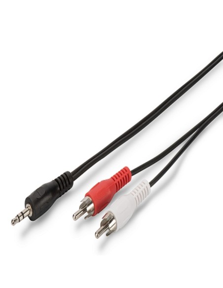 
10 m. cable audio jack 3,5" Macho a 2 RCA Macho