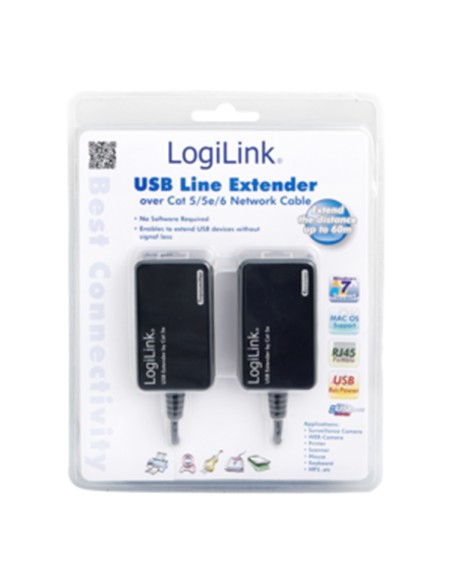 
LG-UA0021D Amplificador  USB Local+remoto CAT5 60m  Logilink