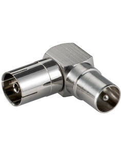 
Goobay 11391 Adaptador TV : IEC/coax Macho - IEC/coax Hembra 90º