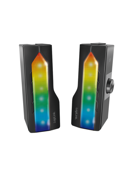 
SP0059 LOGILINK - Barra de sonido móvil con luz de fiesta, sistema de sonido para juegos 2 en 1 Logilink
