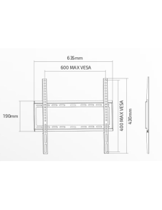 
SUPSTV006 SUPERIOR - Soporte de pared Fijo TV 37-80" 35Kg Distancia pared 19.5mm Superior 2