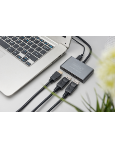 
DS-45336 DIGITUS - Hub de vídeo MST de 3 puertos (DP -> 2 DP, 1 HDMI) Triple monitor 2