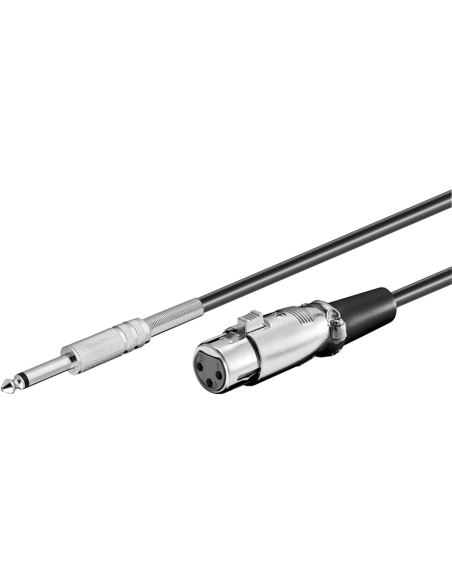

Cable  XLR 3pin hembra a jack 6.3mm macho de 6m

Packing units:
1 / 25 / 50
