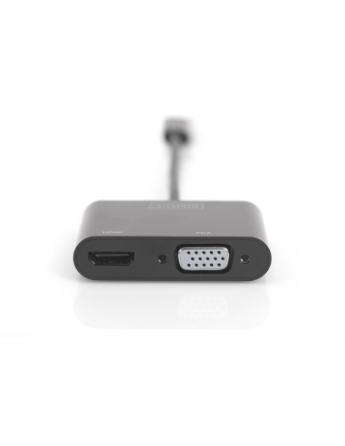 
DA-70858 DIGITUS - Adaptador USB C a HDMI y VGA 0.15 metros  Digitus