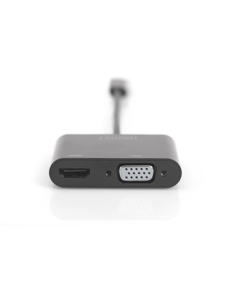
DA-70858 DIGITUS - Adaptador USB C a HDMI y VGA 0.15 metros  Digitus