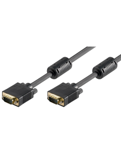 

Cable VGA Macho-Macho 20 metros 3C+7 Negro con  ferritas