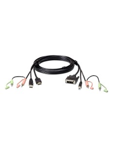 
Cable KVM USB HDMI a DVI-D de 1,8 m con audio 1,80 m ATEN