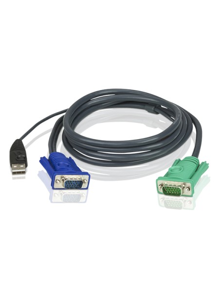 
Cable USB para KVM ATEN 1.80m ATEN
Cable KVM USB con SPHD 3 en 1 de 1,8 m ATEN-2L-5202U