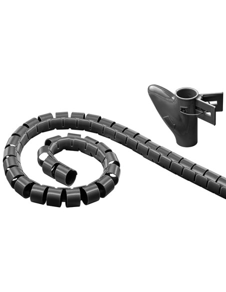 
51924 GOOBAT - Cubre cables espiral negro de 20mm. Bobina de 2.5m