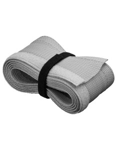 
51918 GOOBAY - Cubre cables 20-40 mm con Velcro Blanco, 1,8 m Funda trenzada textil Goobay