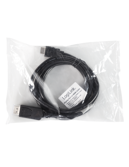 
CV0064B LOGILINK Cable DisplayPort 1.1 Macho a HDMI Macho 1 m Negro