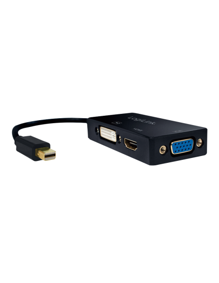 
CV0110 LOGILINK Adaptador Mini DisPlay port-Macho a HDMI,DVI,VGA Hemb 20Cm Negro Logilink