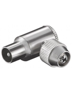 
Goobay 11487 CONECTOR IEC/Coaxial MACHO CODO METÁLICO  13,92 mm GOOBAY