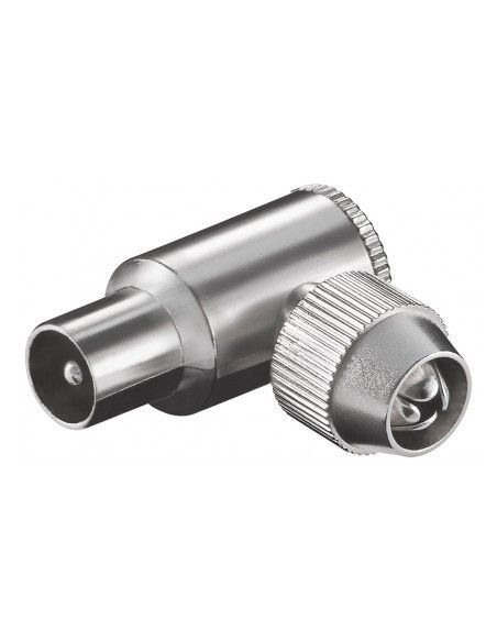 
Goobay 11487 CONECTOR IEC/Coaxial MACHO CODO METÁLICO  13,92 mm GOOBAY