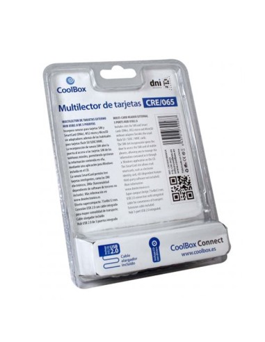 
LECTOR EXTERNO CRE-065 + DNI+3 USB2.0 COOLBOX