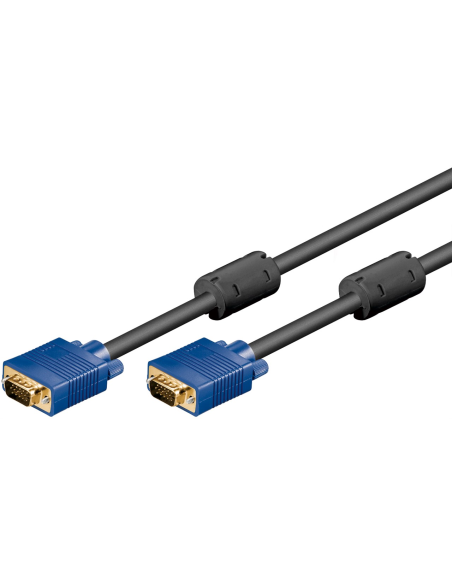 
Cable de Monitor VGA Macho-Macho 10 metros 3C+7 Negro con  ferritas
Ean:4040849933783
Embalaje. 1 / 12 / 24