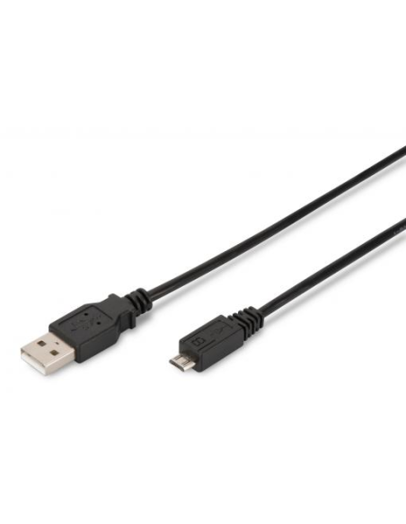 
Número de artículo: AK-300110-030-S
EAN: 4016032282976
DIGITUS Cable de conexión USB 2.0  typo A - micro B M/M, 3.0m,
