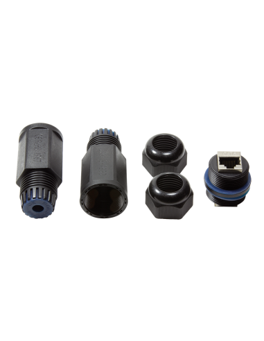 
NP0080 LOGILINK - Acoplador en línea para exteriores Cat.6, resistente al agua IP67
