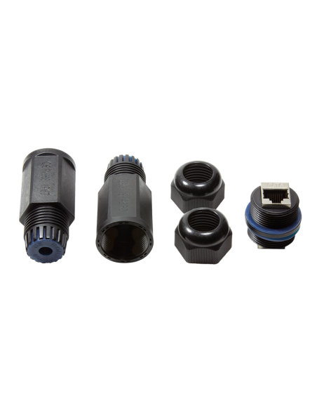 
NP0080 LOGILINK - Acoplador en línea para exteriores Cat.6, resistente al agua IP67