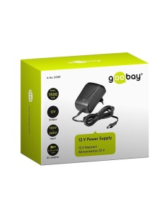 
Fuente de Alimentacion 12V 15W 1,5A Conector 5.5 mm x 2.1 mm 2