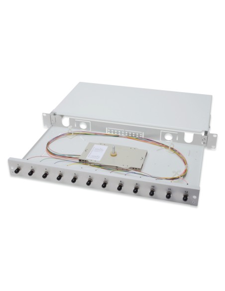 
DN-96331/3 DIGITUS Caja F.O. Equipada 12xLC, cassette de Latiguillos OM3