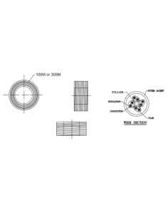 
CPV0033 LOGILINK - Bobina CAT 6 U-UTP  100m Instalacion Gris Eca CCA-PVC 2
