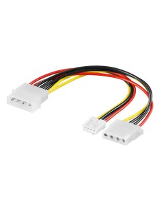 
50686 - Cable Interno PC;  2xHDD/5.25 M H 4-pin a 1xHDD/3.5 H 4-pin