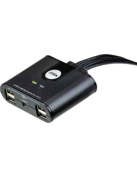
ATEN US424 Conmutador ATEN de 4 puertos para compartir periféricos USB