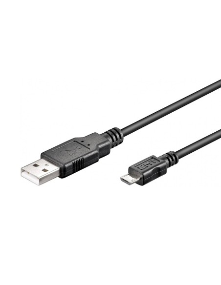 
Cable USB2.0  5m  Micro B Macho a USB 2.0 A Macho Negro
