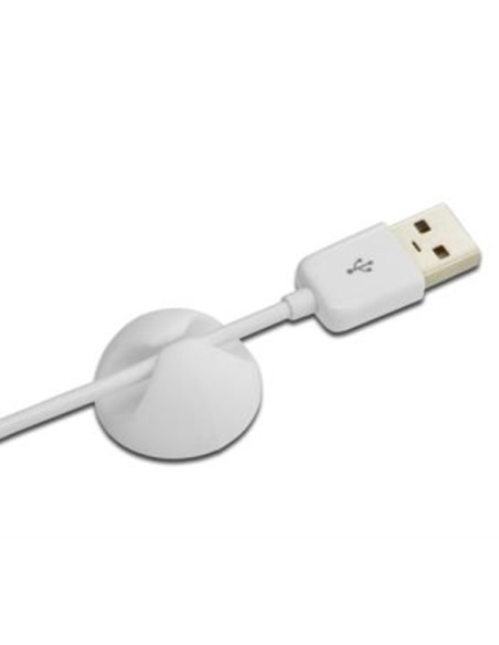 
Juego de soportes de cables, autoadhesivo, blanco y negro