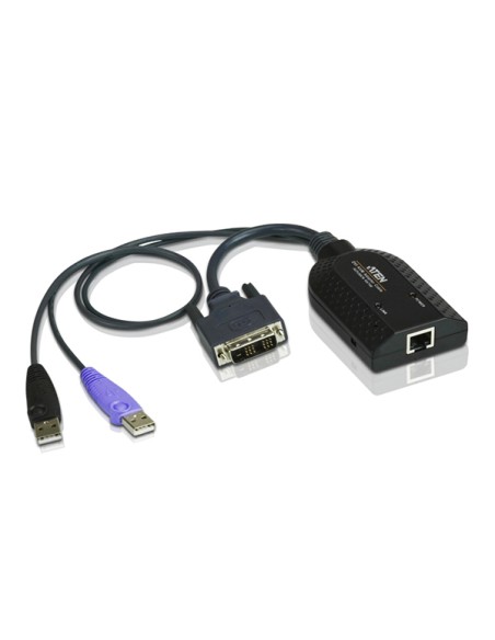 
ATEN KA7166 Adaptador KVM multimedia virtual DVI USB con compatibilidad para tarjetas inteligentes
KA7166