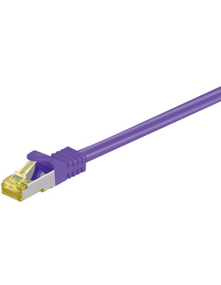 Latiguillo Cat 7 S/FTP PIMF RJ45 4x2xAWG 26/7 CU 10m PURPURA