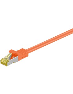 Latiguillo Cat 7 S/FTP PIMF RJ45 4x2xAWG 26/7 CU 15m NARANJA