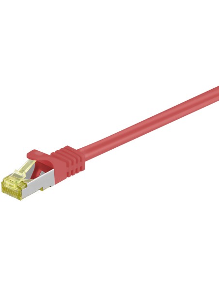 Latiguillo Cat 7 S/FTP PIMF RJ45 4x2xAWG 26/7 CU 15m ROJO