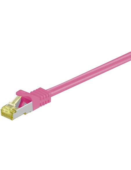 Latiguillo Cat 7 S/FTP PIMF RJ45 4x2xAWG 26/7 CU 20m MAGENTA