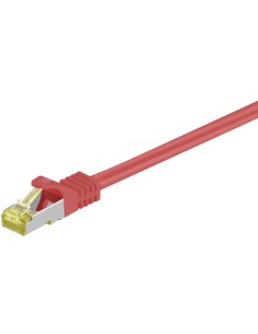 Latiguillo Cat 7 S/FTP PIMF RJ45 4x2xAWG 26/7 CU 25m ROJO