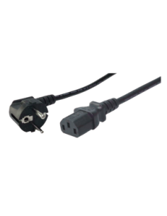 2.50 m Cable de red  Electrica a  CPU (C13-SCHUKO)
Cable Alimentacion CEE-7/7 90º SCHUKO a C13 2,50m Negro