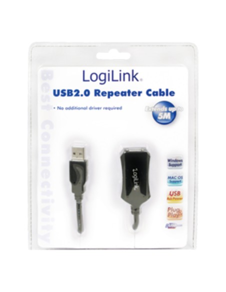 
Amplificador  USB 2.0 Activo  5m  Logilink